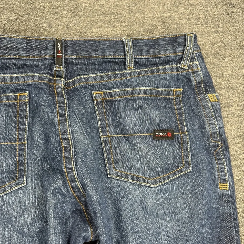 Ariat M4 Relaxed Boot Cut Flame Resistant FR Work Jeans Mens 40x32 Blue Workwear